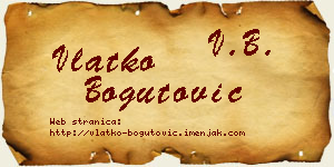 Vlatko Bogutović vizit kartica